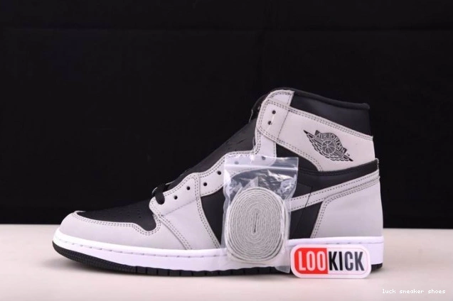 Reps LUCY Black Light Smoke White High Retro 555088-035 Air Jordan Grey 1 0806